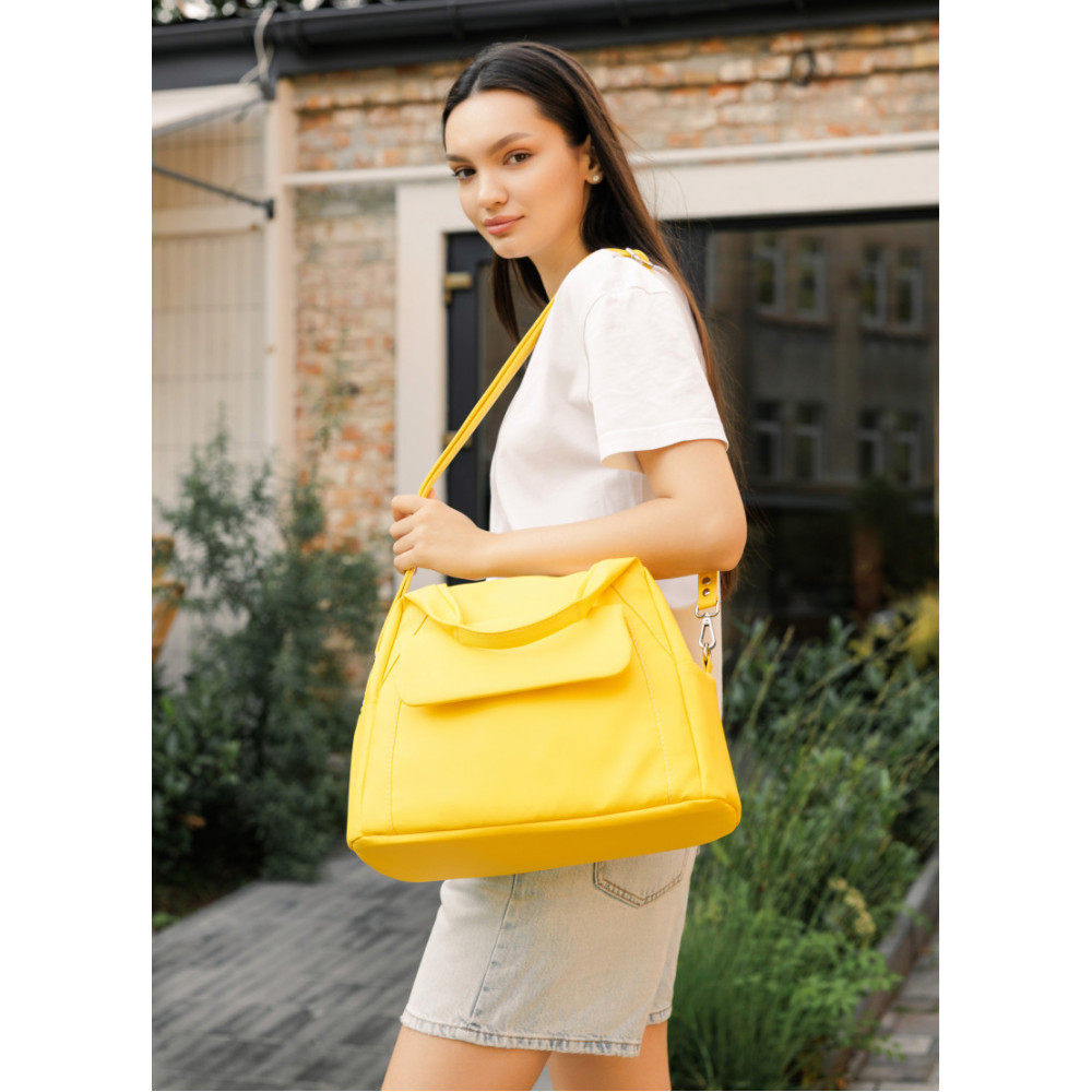 Спортивна сумка Sambag Vogue BKS жовта 37 x 25 x 16 см (90153028)