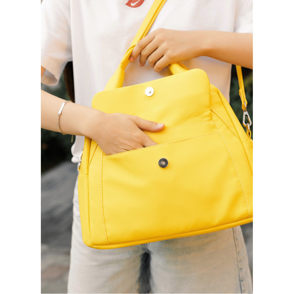 Спортивна сумка Sambag Vogue BKS жовта 37 x 25 x 16 см (90153028)