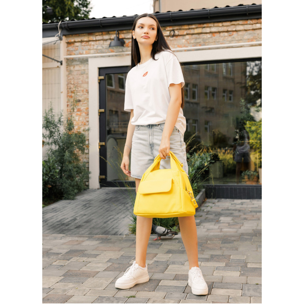 Спортивна сумка Sambag Vogue BKS жовта 37 x 25 x 16 см (90153028)