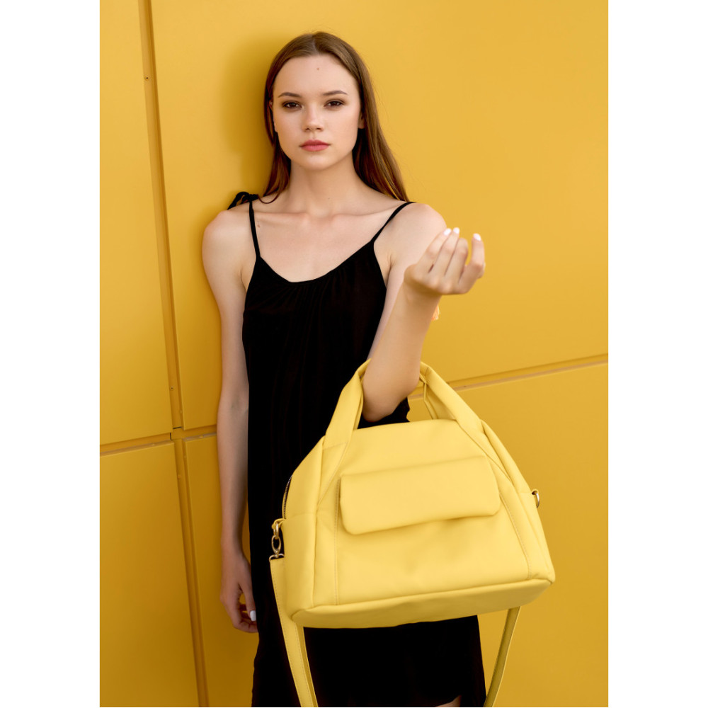 Спортивна сумка Sambag Vogue BKS жовта 37 x 25 x 16 см (90153028)