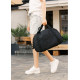 Женская спортивная сумка Sambag Vogue LQH черная тканевая 45 х 26 х 20 см (90221065)