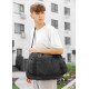 Чоловіча спортивна сумка Sambag Vogue LQH чорна тканева 45 х 26 х 20 см (90221065m)