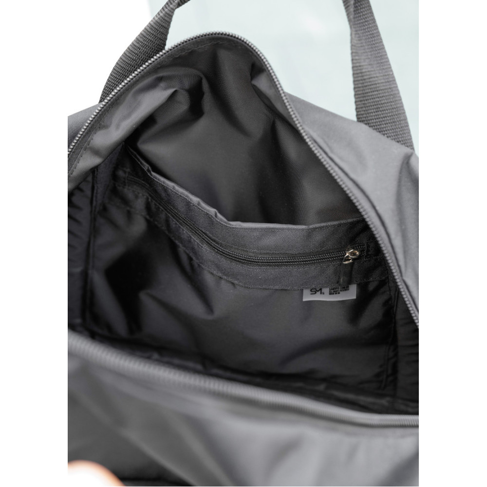 Чоловіча спортивна сумка Sambag Vogue LQH чорна тканева 45 х 26 х 20 см (90221065m)