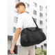 Чоловіча спортивна сумка Sambag Vogue LQH чорна тканева 45 х 26 х 20 см (90221065m)