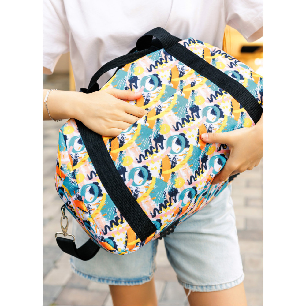 Жіноча спортивна сумка Sambag Vogue LQH принт "Light" 45 х 26 х 20 см (90221711)