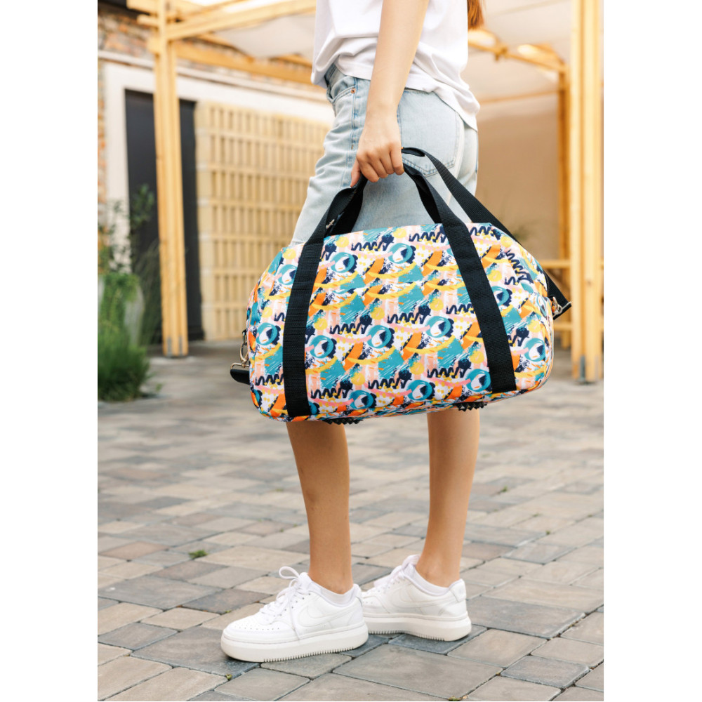 Жіноча спортивна сумка Sambag Vogue LQH принт "Light" 45 х 26 х 20 см (90221711)