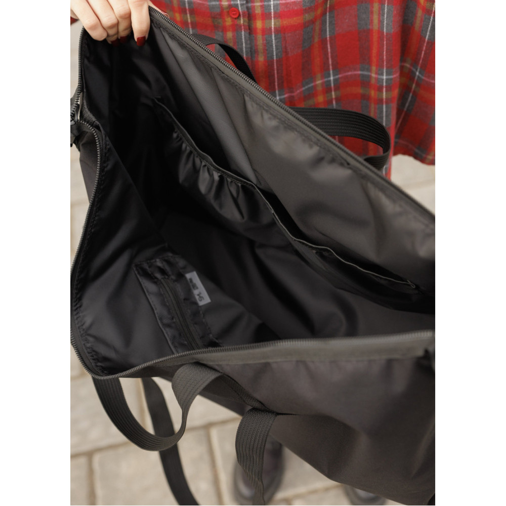 Женская спортивная сумка Sambag Motion черная 50 х 36 х 22 см (90421065)