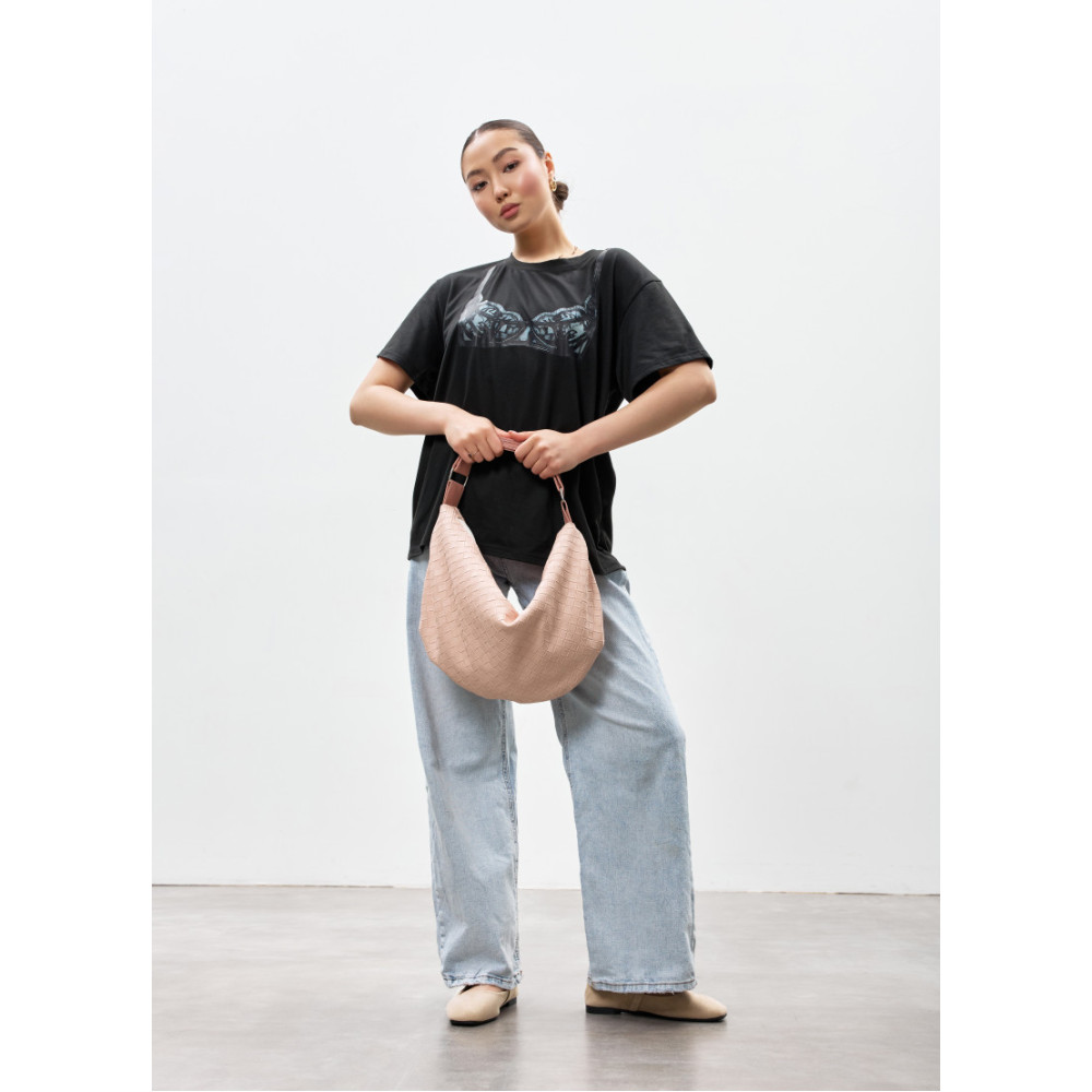 Женская сумка Sambag Bag-glove пудровая 50 х 28 х 5 см (53400066)