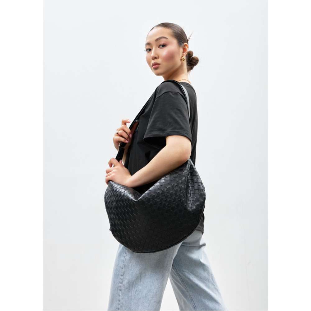 Жіноча сумка Sambag Bag-glove чорна 50 х 28 х 5 см (53400067)