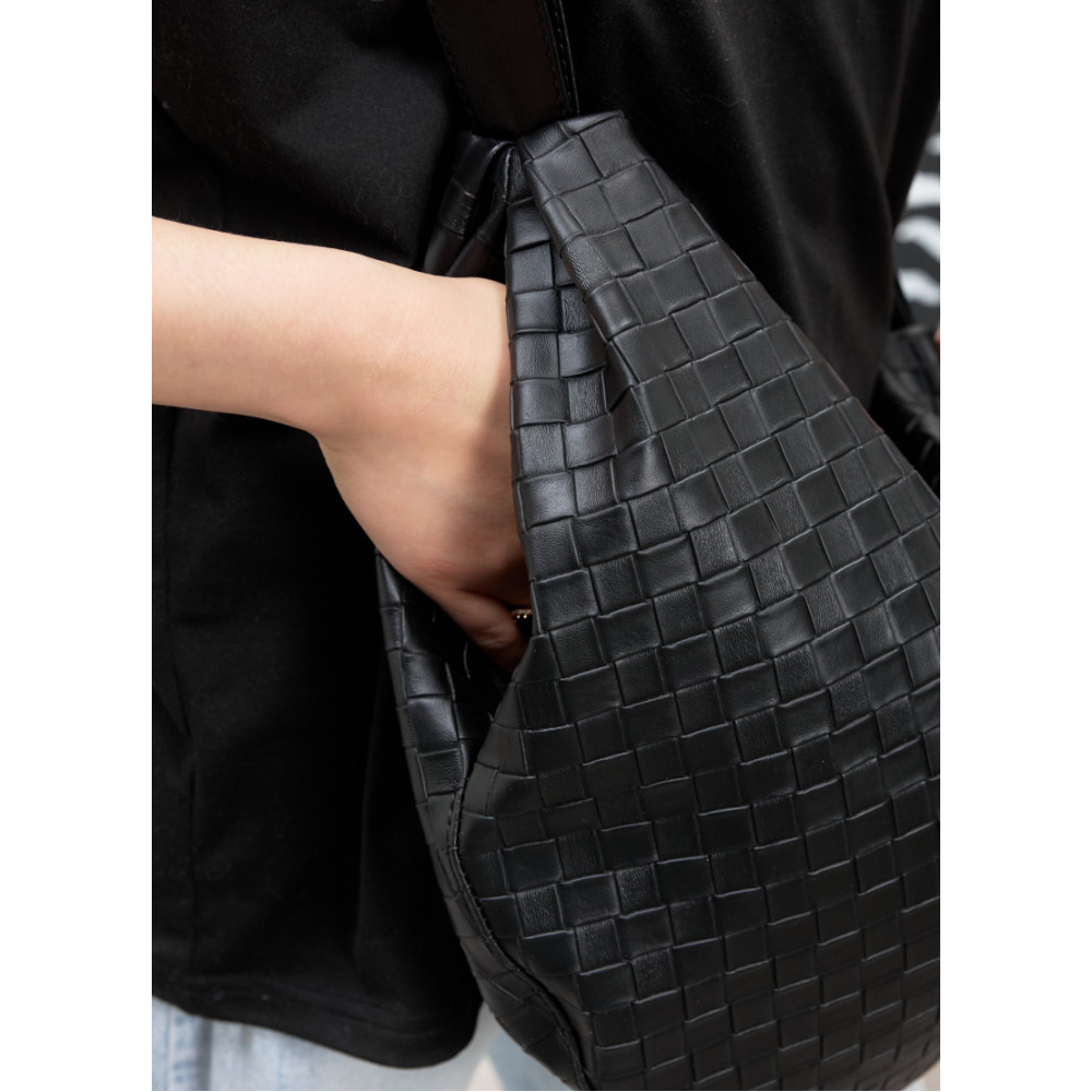 Жіноча сумка Sambag Bag-glove чорна 50 х 28 х 5 см (53400067)