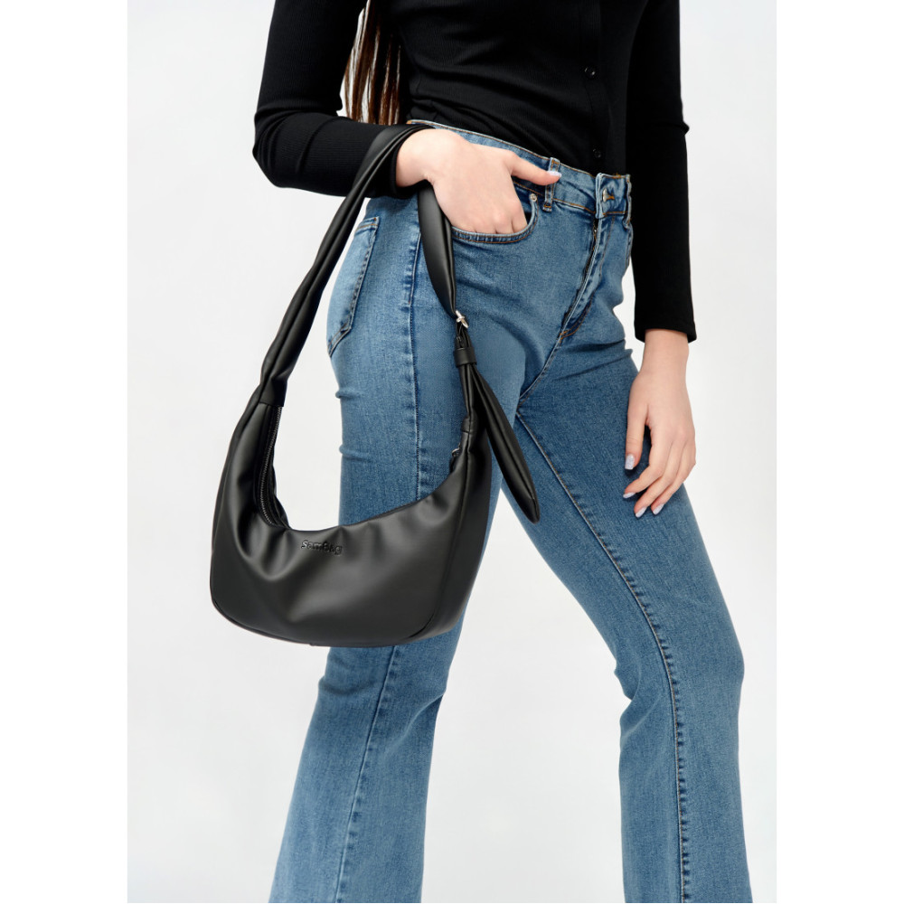 Сумка жіноча Sambag HOBO S чорний 30 х 13 х 8 см (53100001)