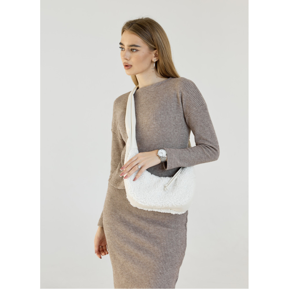 Сумка жіноча Sambag HOBO S DOLLY Біла 30 х 13 х 8 см (53100808)