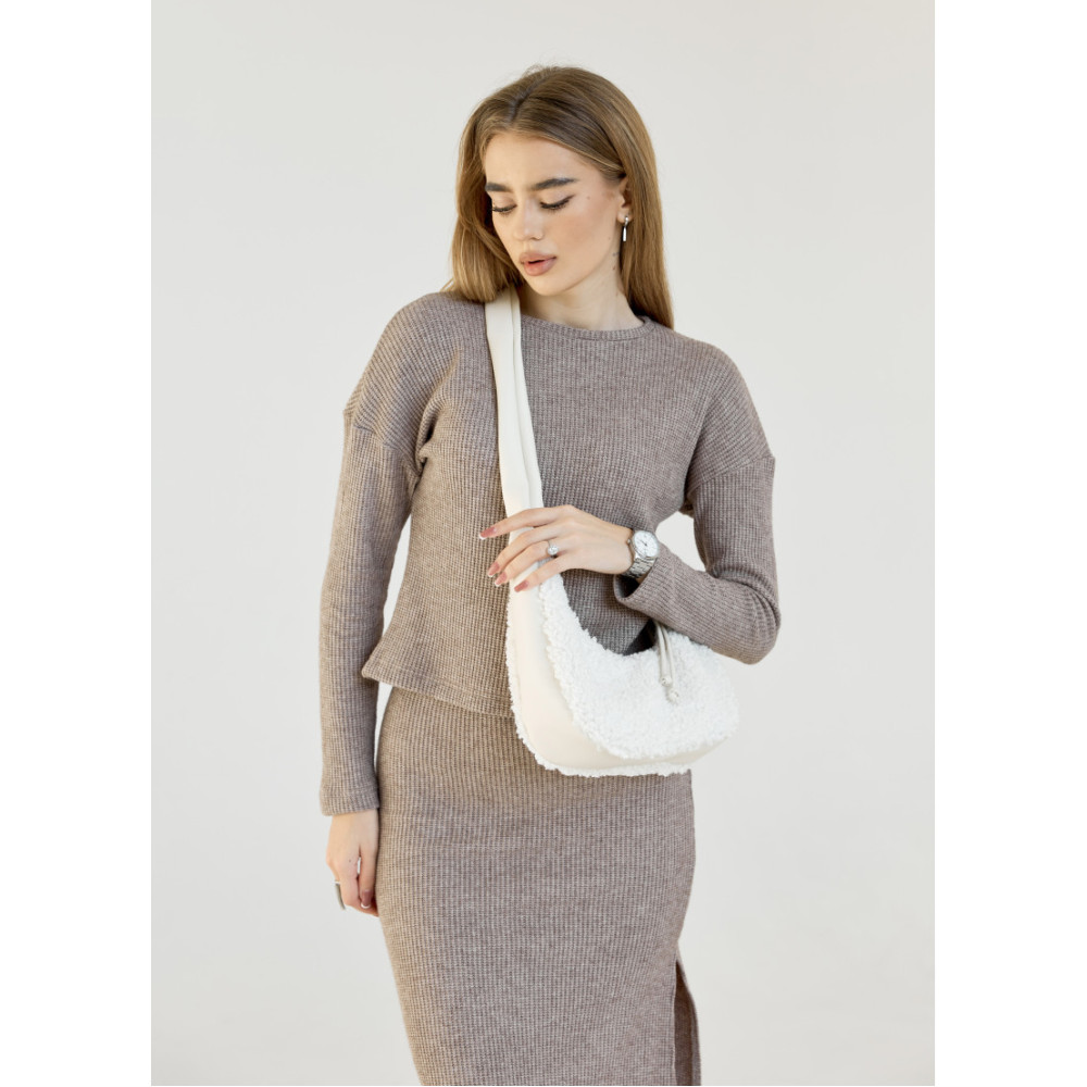 Сумка жіноча Sambag HOBO S DOLLY Біла 30 х 13 х 8 см (53100808)