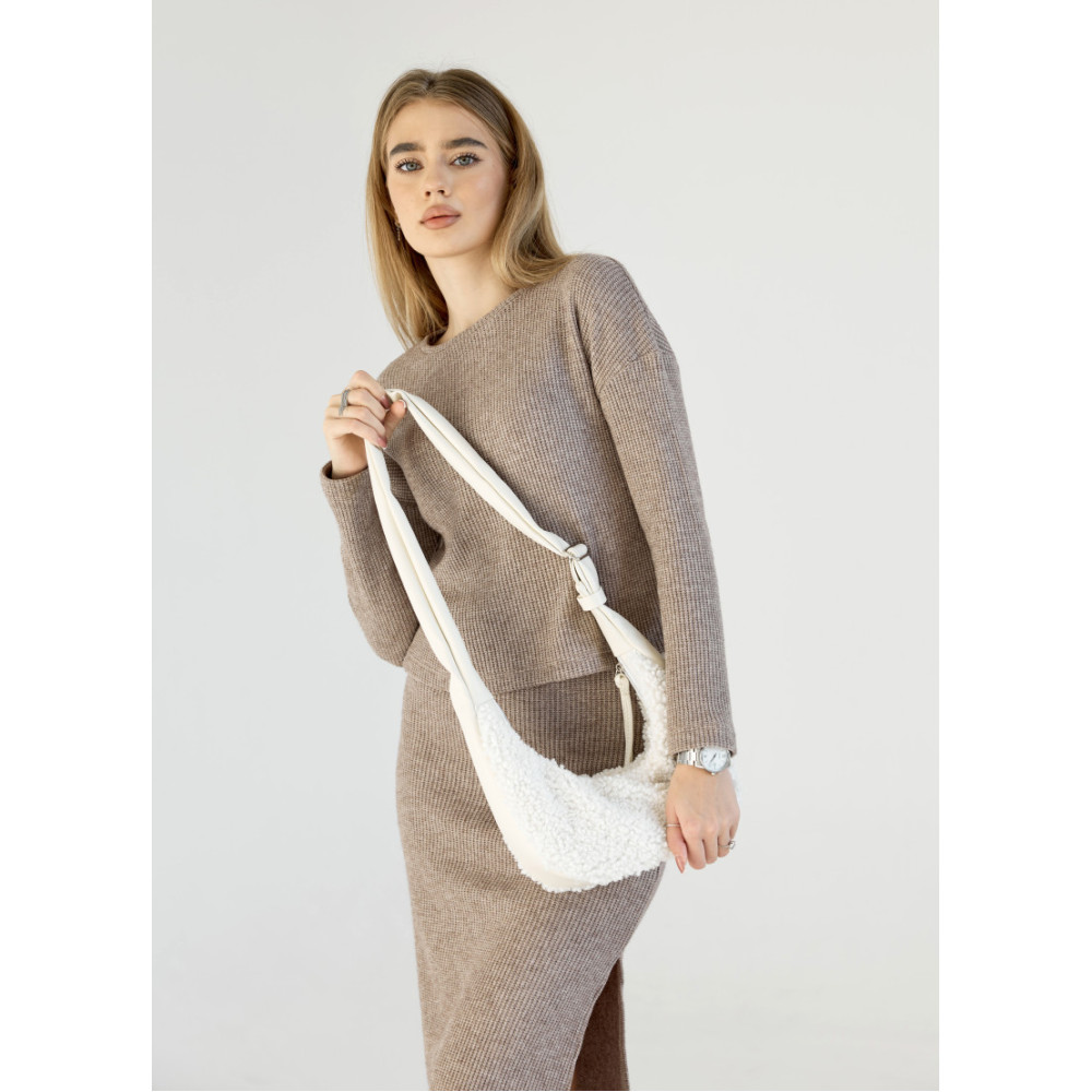 Сумка жіноча Sambag HOBO S DOLLY Біла 30 х 13 х 8 см (53100808)