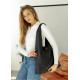 Сумка жіноча Sambag HOBO M чорний 35 х 40 х 8 см (53200001)
