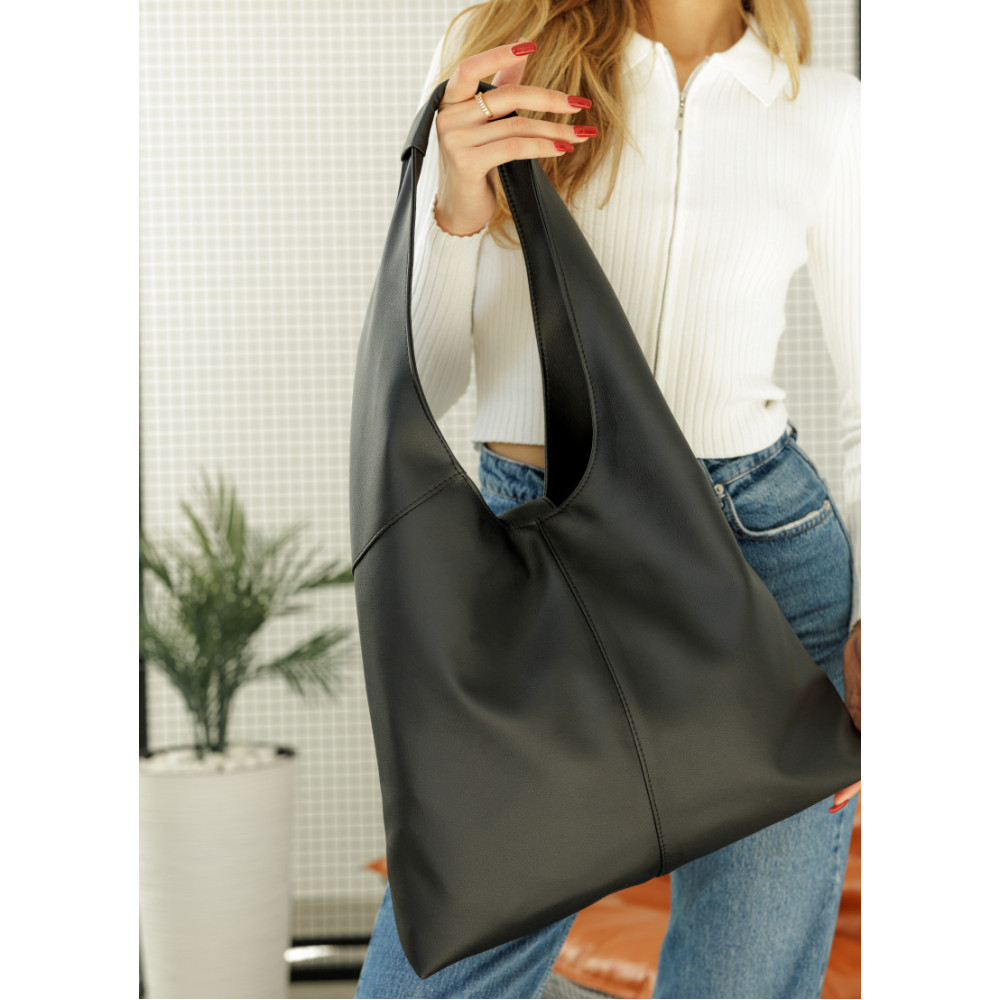 Сумка жіноча Sambag HOBO M чорний 35 х 40 х 8 см (53200001)