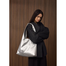 Женская сумка Sambag HOBO M серебро 35 х 40 х 8 см (53200003)