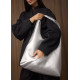 Женская сумка Sambag HOBO M серебро 35 х 40 х 8 см (53200003)