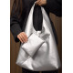 Женская сумка Sambag HOBO M серебро 35 х 40 х 8 см (53200003)