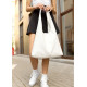 Сумка жіноча Sambag HOBO M білий 35 х 40 х 8 см (53200008)