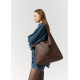 Женская сумка Sambag HOBO M шоколадная 35 х 40 х 8 см (53200020)