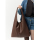 Женская сумка Sambag HOBO M шоколадная 35 х 40 х 8 см (53200020)