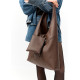 Женская сумка Sambag HOBO M шоколадная 35 х 40 х 8 см (53200020)