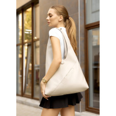 Женская сумка Sambag HOBO M белый 35 х 40 х 8 см (53200030)