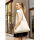 Сумка жіноча Sambag HOBO M білий 35 х 40 х 8 см (53200030)