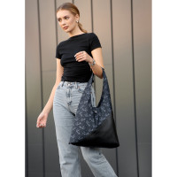 Сумка жіноча Sambag HOBO M чорна 35 х 40 х 8 см (53200702)