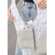 Сумка жіноча Sambag HOBO M з квітковим принтом 35 х 40 х 8 см (53200703)