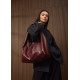 Женская сумка Sambag HOBO L бургунди 34 х 37 х 16 см (53300013)