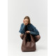 Женская сумка Sambag HOBO L шоколадная 34 х 37 х 16 см (53300020)