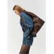 Женская сумка Sambag HOBO L шоколадная 34 х 37 х 16 см (53300020)