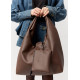 Женская сумка Sambag HOBO L шоколадная 34 х 37 х 16 см (53300020)