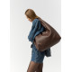 Женская сумка Sambag HOBO L шоколадная 34 х 37 х 16 см (53300020)