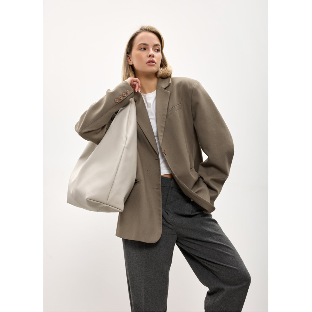 Женская сумка Sambag HOBO L серый 34 х 37 х 16 см (53300030)