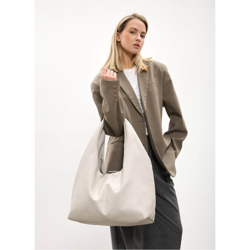 Женская сумка Sambag HOBO L серый 34 х 37 х 16 см (53300030)