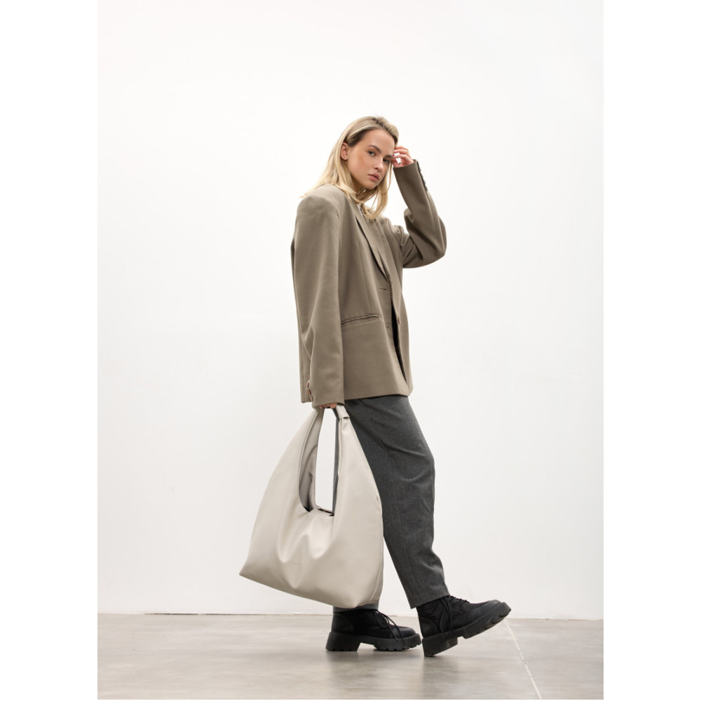 Женская сумка Sambag HOBO L серый 34 х 37 х 16 см (53300030)