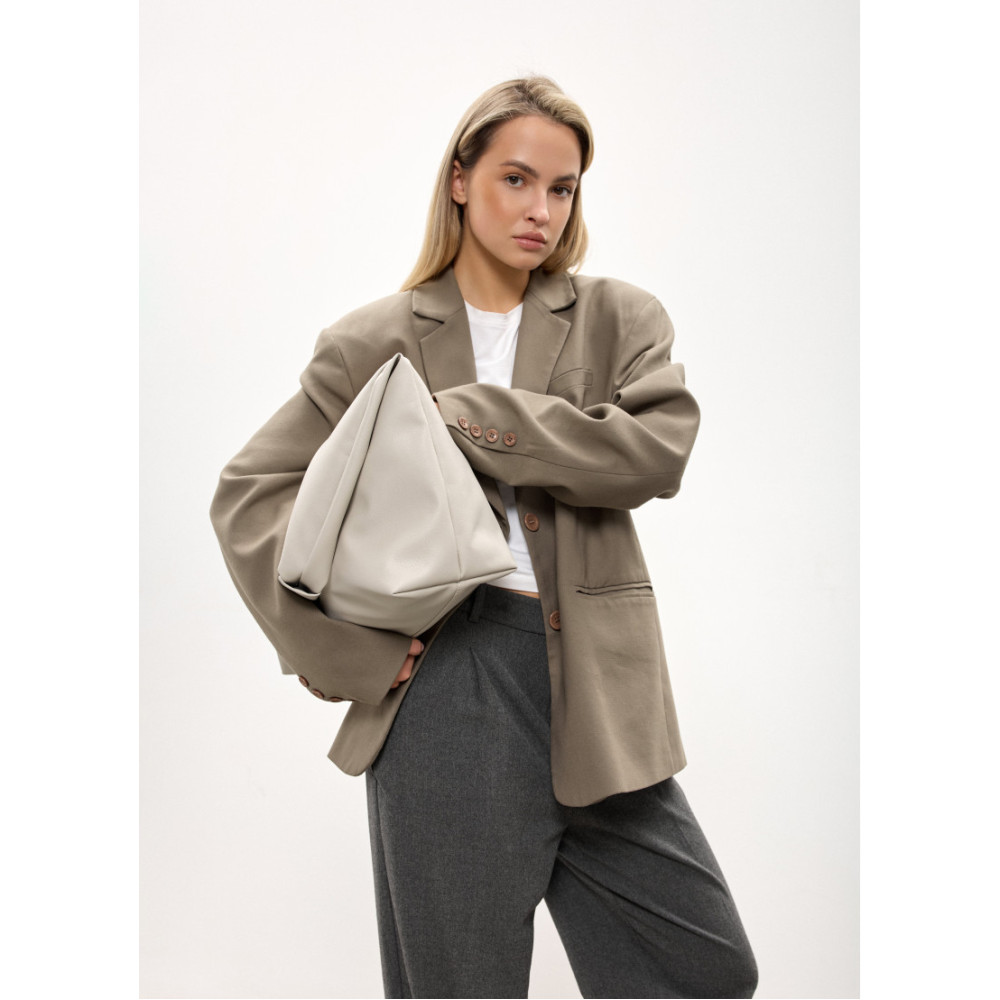 Женская сумка Sambag HOBO L серый 34 х 37 х 16 см (53300030)