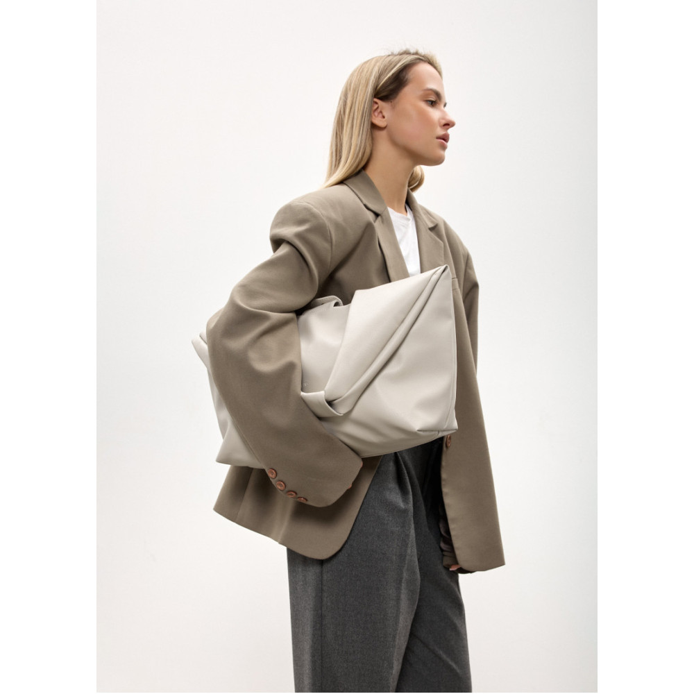 Женская сумка Sambag HOBO L серый 34 х 37 х 16 см (53300030)