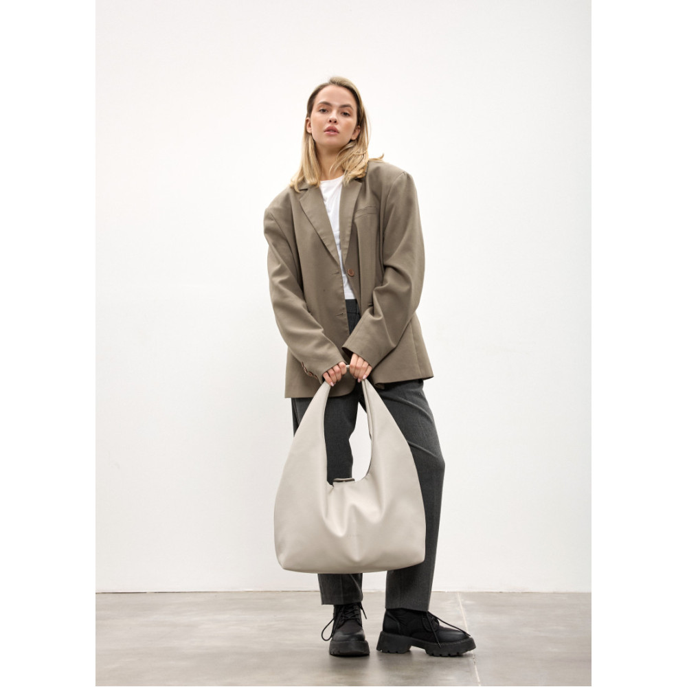 Женская сумка Sambag HOBO L серый 34 х 37 х 16 см (53300030)