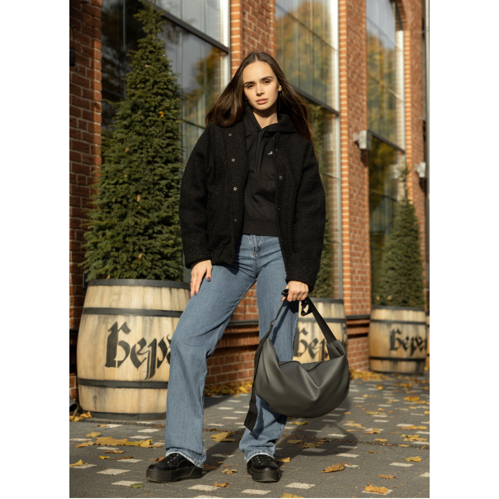Сумка жіноча Sambag HOBO BAG-GLOVE Графіт 28 х 58 х 4 см (53400009)