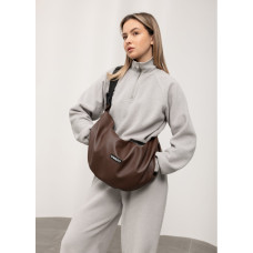 Женская сумка Sambag HOBO Bag-glove шоколадная 50 х 28 х 5 см (53400020)