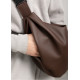 Жіноча сумка Sambag HOBO Bag-glove шоколадна 50 х 28 х 5 см (53400020)