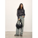 Женская сумка Sambag HOBO Bag-glove черная тканевая 50 х 28 х 5 см (53400064)