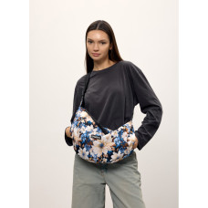Женская сумка Sambag HOBO Bag-glove принт "Blue Flowers" 50 х 28 х 5 см (53400725)