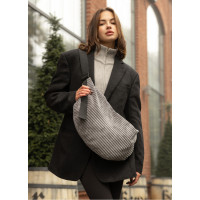 Женская сумка Sambag HOBO Bag-glove тканевая графитовая 50×28×5 см (53400809)