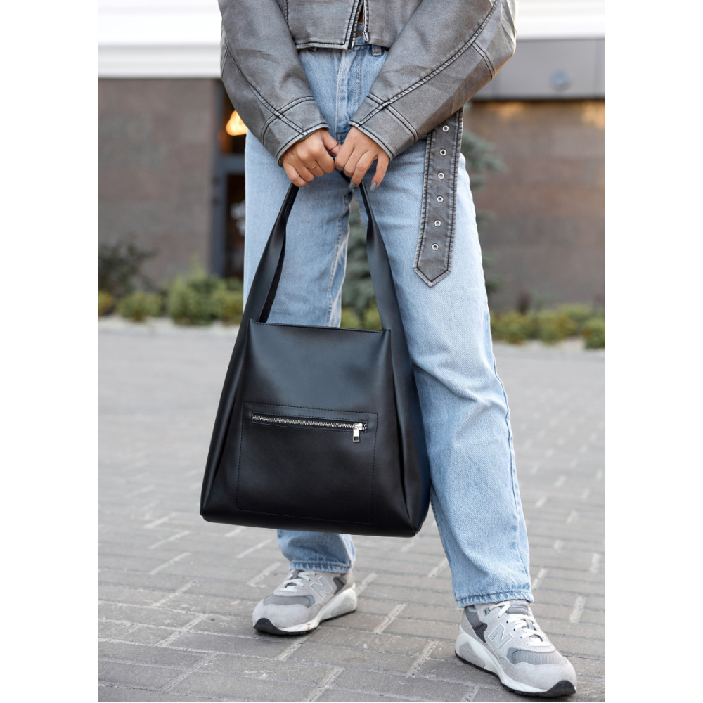 Сумка жіноча Sambag HOBO BLISS Чорна 31 х 31 х 12 см (53453001)