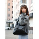 Сумка жіноча Sambag HOBO BLISS Чорна 34 х 31 х 12 см (53453070)